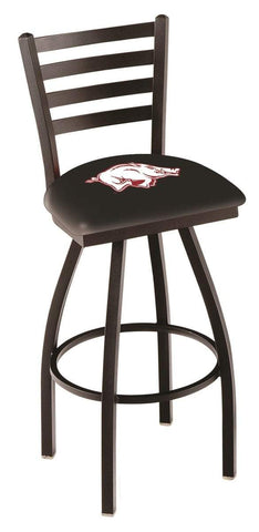 Arkansas Razorbacks HBS Ladder Back High Top Swivel Bar Stool Seat Chair - Sporting Up