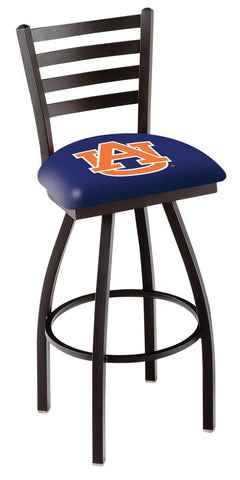 Shop Auburn Tigers HBS Navy Ladder Back High Top Swivel Bar Stool Seat Chair - Sporting Up
