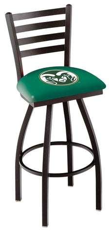 Colorado State Rams HBS Ladder Back High Top Swivel Bar Stool Seat Chair - Sporting Up