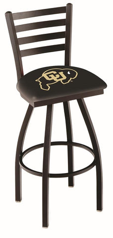 Colorado Buffaloes HBS Ladder Back High Top Swivel Bar Stool Seat Chair - Sporting Up