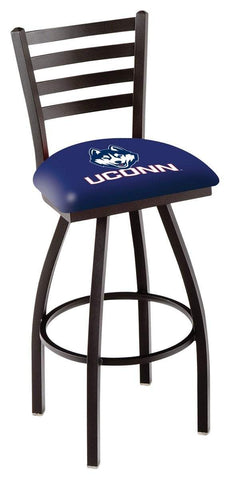Uconn Huskies HBS Navy Ladder Back High Top Swivel Bar Stool Seat Chair - Sporting Up