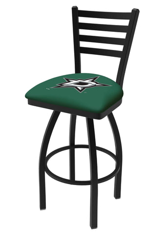 Dallas Stars HBS Green Ladder Back High Top Swivel Bar Stool Seat Chair - Sporting Up