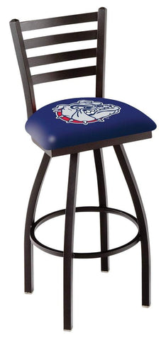 Gonzaga Bulldogs HBS Navy Ladder Back High Top Swivel Bar Stool Seat Chair - Sporting Up
