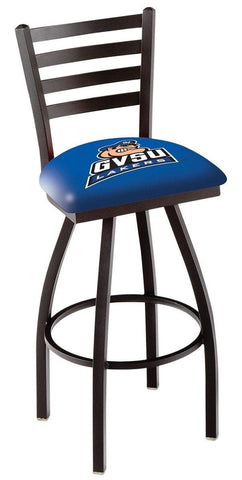 Grand Valley State Lakers HBS Ladder Back High Swivel Bar Stool Seat Chair - Sporting Up