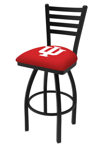 Boutique Indiana Hoosiers hbs chaise de siège de tabouret de bar pivotant haut à dossier en échelle rouge - sporting up