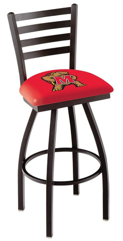 Maryland terrapins hbs escalera roja respaldo alto giratorio bar taburete asiento silla - sporting up