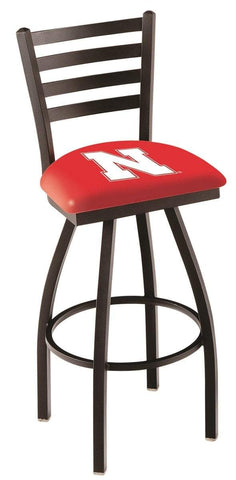 Shop Nebraska Cornhuskers HBS Ladder Back High Top Swivel Bar Stool Seat Chair - Sporting Up