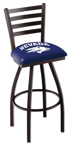 Nevada Wolfpack HBS Navy Ladder Back High Top Swivel Bar Stool Seat Chair - Sporting Up