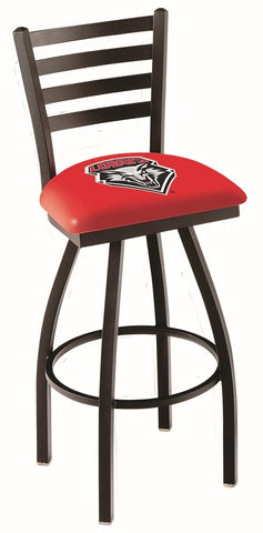 Shop New Mexico Lobos HBS Red Ladder Back High Top Swivel Bar Stool Seat Chair - Sporting Up