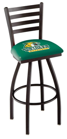 Northern Michigan Wildcats HBS Ladder Back High Top Swivel Bar Stool Seat Chair - Sporting Up