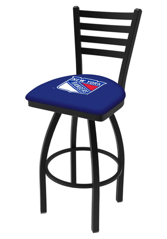 Tienda New York Rangers HBS Silla de asiento con taburete de bar giratorio con respaldo de escalera azul - sporting up