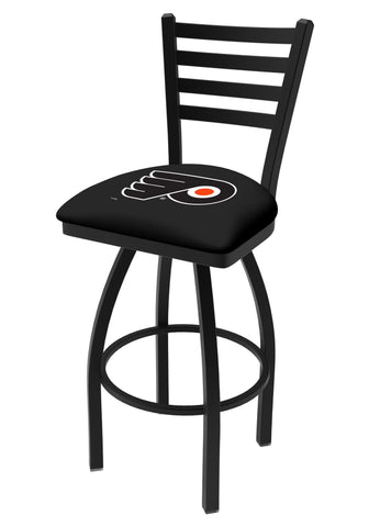 Tienda philadelphia flyers hbs silla de asiento con taburete de bar giratorio con respaldo de escalera negra - sporting up
