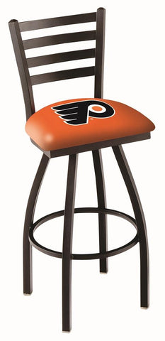 Shop Philadelphia Flyers HBS Orange Ladder Back High Top Swivel Bar Stool Seat Chair - Sporting Up