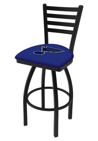 St. Louis Blues HBS Blue Ladder Back High Top Swivel Bar Stool Seat Chair - Sporting Up