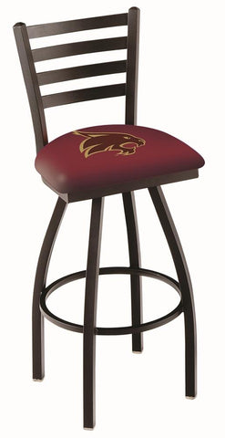 Texas State Bobcats hbs échelle rouge dossier haut tabouret de bar pivotant chaise de siège - faire du sport