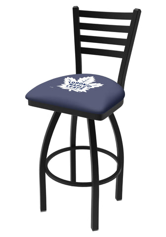 Toronto Maple Leafs HBS Navy Ladder Back High Top Swivel Bar Stool Seat Chair - Sporting Up