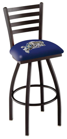 Shop Navy Midshipmen HBS Navy Ladder Back High Top Swivel Bar Stool Seat Chair - Sporting Up