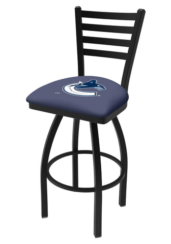 Vancouver Canucks HBS Navy Ladder Back High Top Swivel Bar Stool Seat Chair - Sporting Up