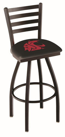 Washington State Cougars HBS Ladder Back High Top Swivel Bar Stool Seat Chair - Sporting Up