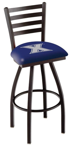 Shop Xavier Musketeers HBS Navy Ladder Back High Top Swivel Bar Stool Seat Chair - Sporting Up