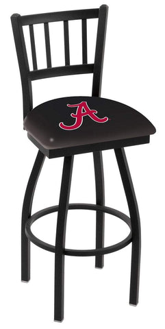 Alabama Crimson Tide HBS "A" "Jail" Back High Top Swivel Bar Stool Seat Chair - Sporting Up