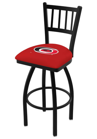 Carolina Hurricanes HBS Red "Jail" Back High Top Swivel Bar Stool Seat Chair - Sporting Up