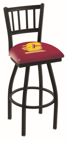 Central Michigan Chippewas HBS "Jail" Back Swivel Bar Stool Seat Chair - Sporting Up