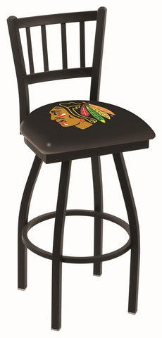 Chicago blackhawks hbs "cárcel" respaldo alto giratorio bar taburete asiento silla - sporting up