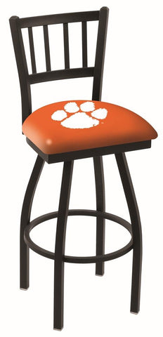 Clemson Tigers HBS Orange "Jail" Back High Top Swivel Bar Stool Seat Chair - Sporting Up