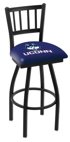 Uconn huskies hbs azul marino "cárcel" respaldo alto giratorio bar taburete asiento silla - sporting up