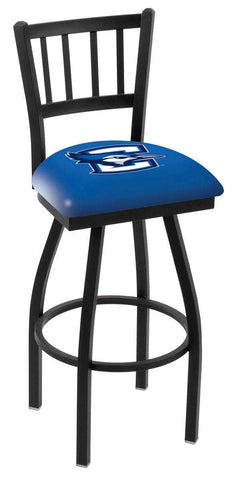Creighton Bluejays HBS Blue "Jail" Back High Top Swivel Bar Stool Seat Chair - Sporting Up