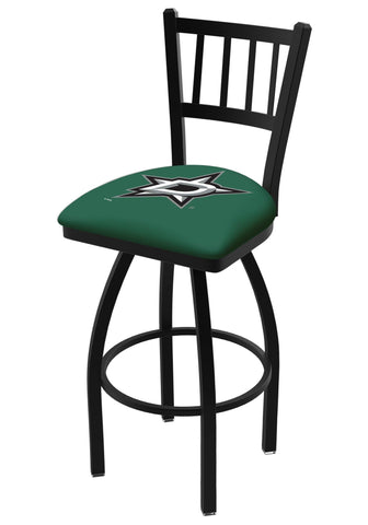 Dallas Stars HBS Green "Jail" Back High Top Swivel Bar Stool Seat Chair - Sporting Up