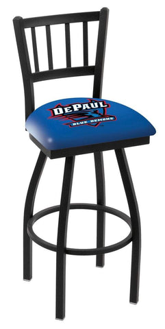 DePaul Blue Demons HBS "Jail" Back High Top Swivel Bar Stool Seat Chair - Sporting Up