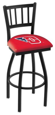 Dayton Flyers HBS Red "Jail" Back High Top Swivel Bar Stool Seat Chair - Sporting Up