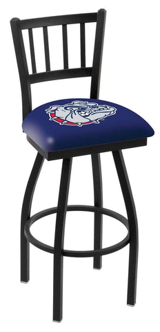 Shop Gonzaga Bulldogs HBS Navy "Jail" Back High Top Swivel Bar Stool Seat Chair - Sporting Up