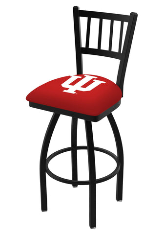 Shop Indiana Hoosiers HBS Red "Jail" Back High Top Swivel Bar Stool Seat Chair - Sporting Up