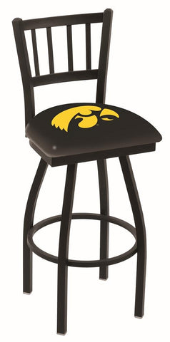 Iowa Hawkeyes HBS "Jail" Back High Top Swivel Bar Stool Seat Chair - Sporting Up