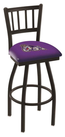 James Madison Dukes HBS "Jail" Back High Top Swivel Bar Stool Seat Chair - Sporting Up