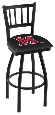 Miami Redhawks HBS "Jail" Back High Top Swivel Bar Stool Seat Chair - Sporting Up