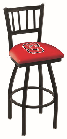 NC State Wolfpack HBS Red "Jail" Back High Top Swivel Bar Stool Seat Chair - Sporting Up