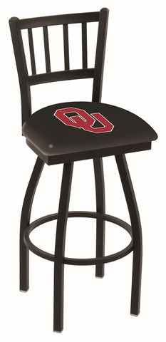 Oklahoma Sooners HBS "Jail" Back High Top Swivel Bar Stool Seat Chair - Sporting Up