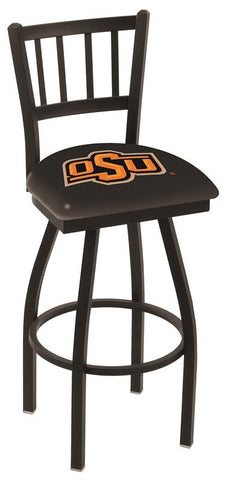 Compre oklahoma state cowboys hbs "cárcel" respaldo alto giratorio bar taburete asiento silla - sporting up
