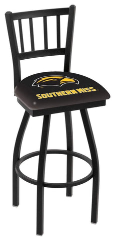 Southern Miss Golden Eagles HBS "Jail" Back High Swivel Bar Stool Seat Chair - Sporting Up