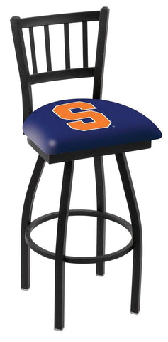 Shop Syracuse Orange HBS Navy "Jail" Back High Top Swivel Bar Stool Seat Chair - Sporting Up