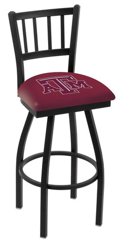 Texas a&m aggies hbs silla de asiento con taburete de bar giratorio con respaldo alto y respaldo rojo "cárcel" - sporting up