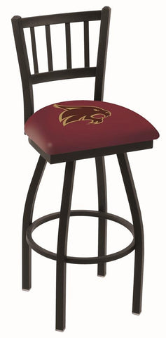 Texas state bobcats hbs röd "fängelse" rygg hög topp vridbar barstol stol stol - sportig upp