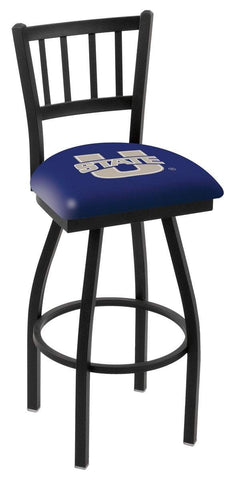 Compre utah state aggies hbs azul marino "jail" respaldo alto giratorio bar taburete asiento silla - sporting up