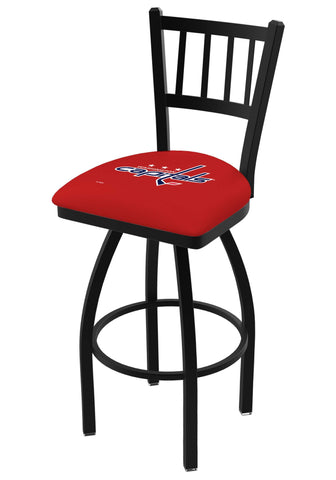 Shop Washington Capitals HBS Red "Jail" Back High Top Swivel Bar Stool Seat Chair - Sporting Up