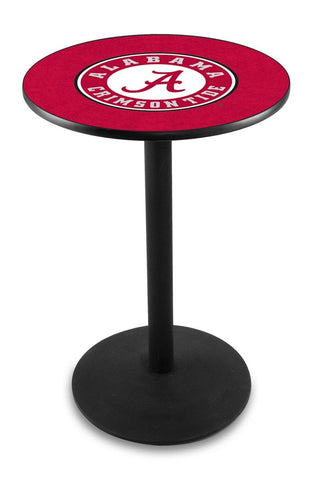 Alabama Crimson Tide Holland Barhocker Co. Schwarzer Kneipentisch mit Wrinkle-Logo „A“ – sportlich