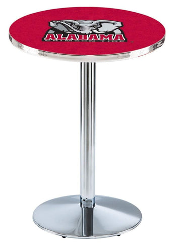 Taburete de bar Alabama Crimson Tide Holland co. mesa de pub con barra de elefante cromada - sporting up